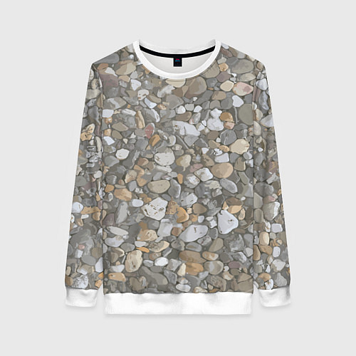 Женский свитшот Путь по гравию / 3D-Белый – фото 1