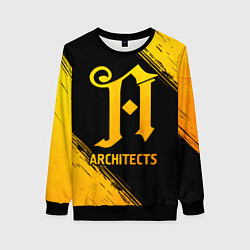 Женский свитшот Architects - gold gradient