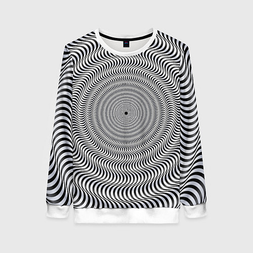Женский свитшот Optical illusion / 3D-Белый – фото 1