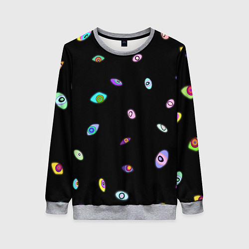 Женский свитшот Kaufmo Abstracted The Amazing Digital Circus / 3D-Меланж – фото 1