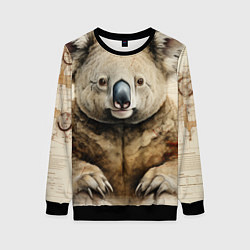 Женский свитшот Коала в стиле диаграмм Давинчи