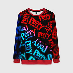 Свитшот женский Хагги ваги неон градиент, цвет: 3D-красный