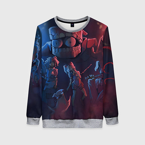 Женский свитшот Удивительный цифровой цирк / 3D-Меланж – фото 1