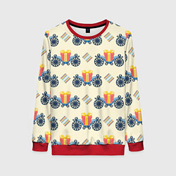 Женский свитшот Подарок на карете и ромб