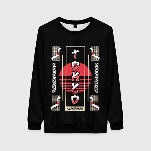 Женский свитшот Tokyo streetwear / 3D-Черный – фото 1