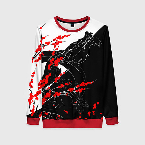 Женский свитшот Tokyo Dragon / 3D-Красный – фото 1