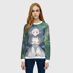 Свитшот женский Sousou no Frieren, цвет: 3D-белый — фото 2