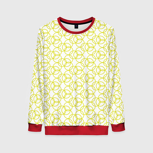 Женский свитшот Круговой узор / 3D-Красный – фото 1