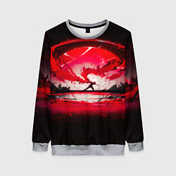 Свитшот женский Танец в последних лучах солнца, цвет: 3D-меланж