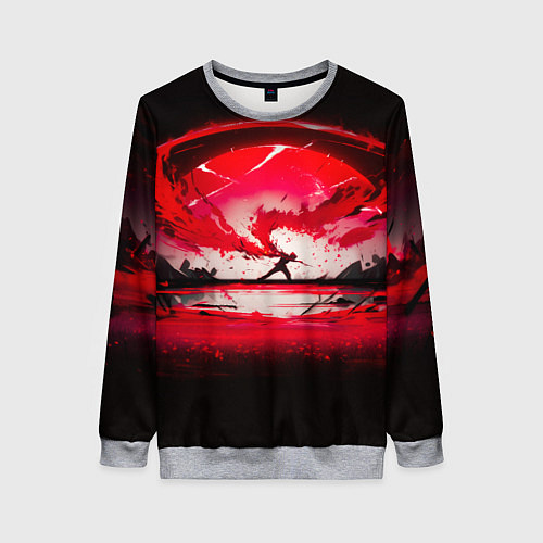 Женский свитшот Танец в последних лучах солнца / 3D-Меланж – фото 1