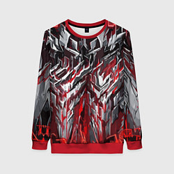 Женский свитшот Острый металл красный