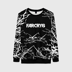 Свитшот женский Farcry ночь деревья гейм, цвет: 3D-черный