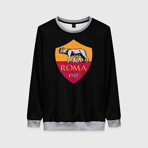 Женский свитшот Roma fc club sport / 3D-Меланж – фото 1