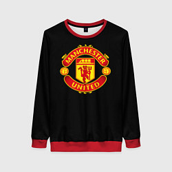 Свитшот женский Manchester United fc club, цвет: 3D-красный