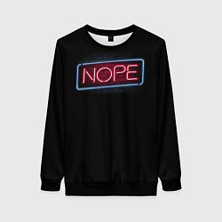 Свитшот женский Nope - neon, цвет: 3D-черный