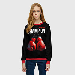 Свитшот женский Siberian Rocky Champion, цвет: 3D-красный — фото 2