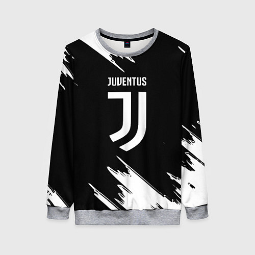 Женский свитшот Juventus краски текстура / 3D-Меланж – фото 1