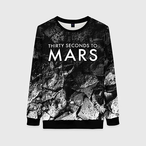 Женский свитшот Thirty Seconds to Mars black graphite / 3D-Черный – фото 1