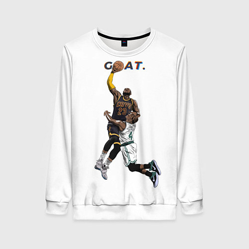 Женский свитшот Goat 23 - LeBron James / 3D-Белый – фото 1