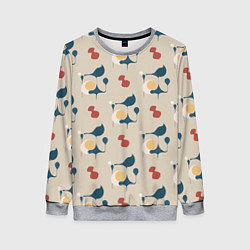 Женский свитшот Круг абстракция и линии