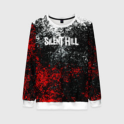 Свитшот женский Silenthill брызги красок, цвет: 3D-белый