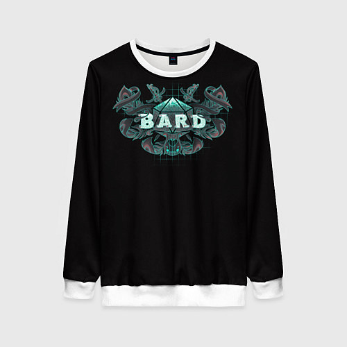 Женский свитшот Bard - Dnd / 3D-Белый – фото 1