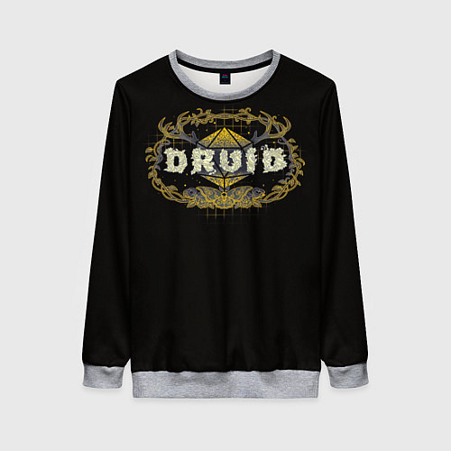 Женский свитшот Druid - DnD / 3D-Меланж – фото 1