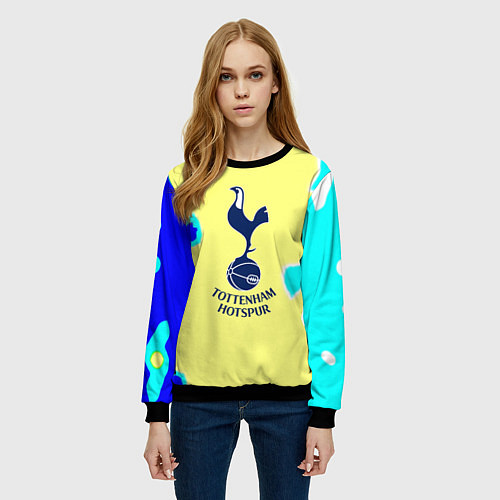 Женский свитшот Тоттенхэм Хотспур футбольный клуб / 3D-Черный – фото 3