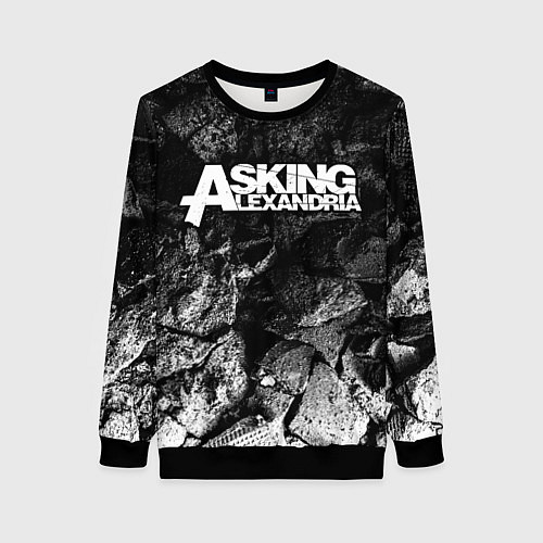 Женский свитшот Asking Alexandria black graphite / 3D-Черный – фото 1