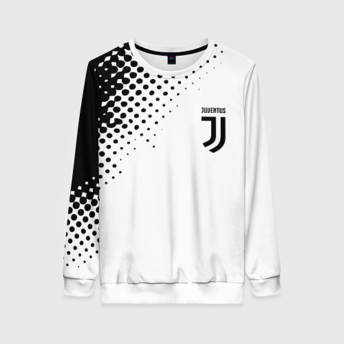 Женский свитшот Juventus sport black geometry / 3D-Белый – фото 1