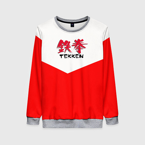 Женский свитшот Tekken текстура файтинг япония / 3D-Меланж – фото 1
