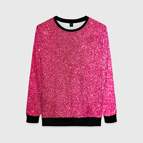 Женский свитшот Яркий розовый блеск / 3D-Черный – фото 1