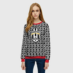 Свитшот женский Juventus pattern fc, цвет: 3D-красный — фото 2