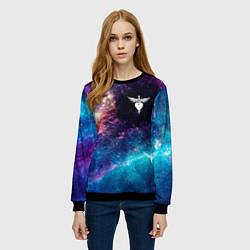 Свитшот женский Bon Jovi space rock, цвет: 3D-черный — фото 2