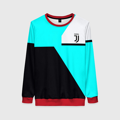 Женский свитшот Juventus sport geometry fc / 3D-Красный – фото 1