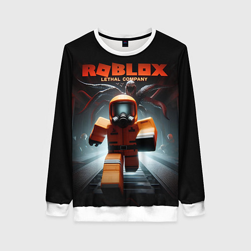 Женский свитшот Lethal Company x Roblox / 3D-Белый – фото 1