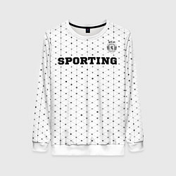 Женский свитшот Sporting sport на светлом фоне посередине