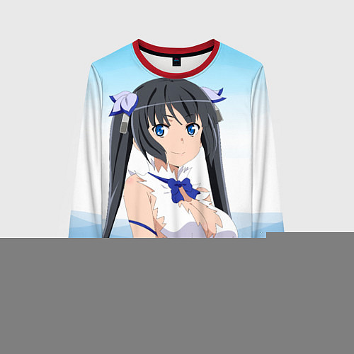 Женский свитшот Гестия из Данмачи / 3D-Красный – фото 1