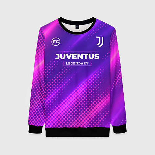 Женский свитшот Juventus legendary sport grunge / 3D-Черный – фото 1