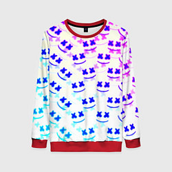 Женский свитшот Marshmello pattern neon