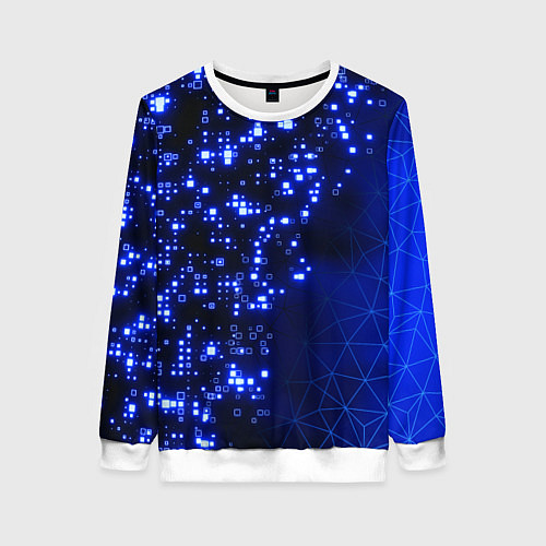 Женский свитшот Растворяющийся цифровой скин / 3D-Белый – фото 1