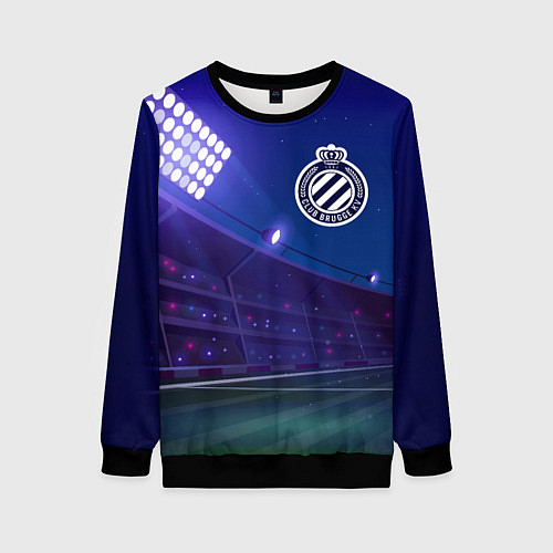 Женский свитшот Club Brugge ночное поле / 3D-Черный – фото 1