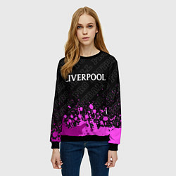 Свитшот женский Liverpool pro football посередине, цвет: 3D-черный — фото 2