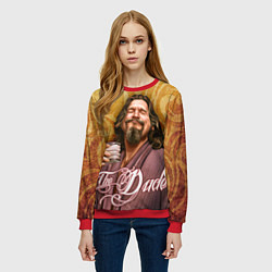 Свитшот женский The Big Lebowski dude, цвет: 3D-красный — фото 2