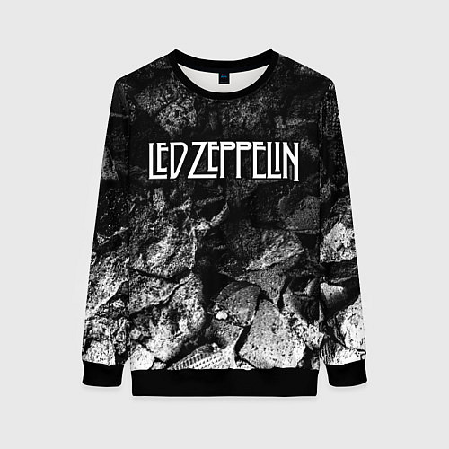Женский свитшот Led Zeppelin black graphite / 3D-Черный – фото 1