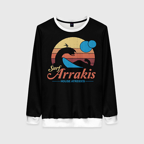 Женский свитшот Арракис Дюна Шаи-Хулуд / 3D-Белый – фото 1