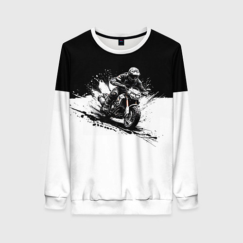 Женский свитшот Scrambler BlacknWhite / 3D-Белый – фото 1