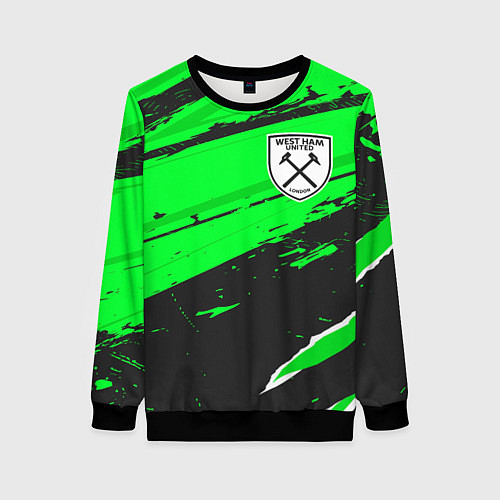 Женский свитшот West Ham sport green / 3D-Черный – фото 1