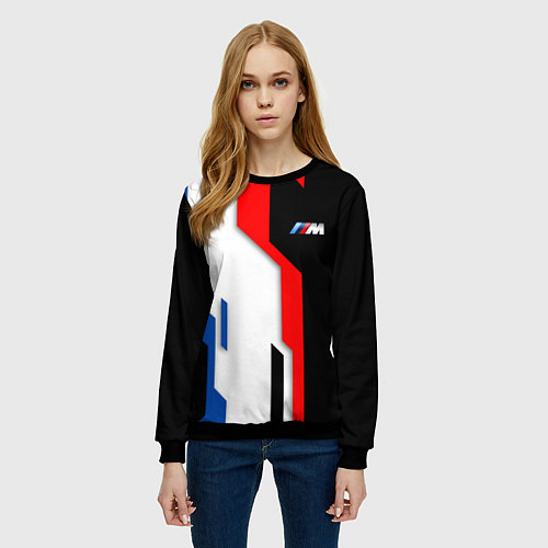 Женский свитшот BMW - униформа / 3D-Черный – фото 3