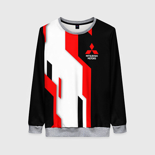 Женский свитшот Mitsubishi red uniform / 3D-Меланж – фото 1